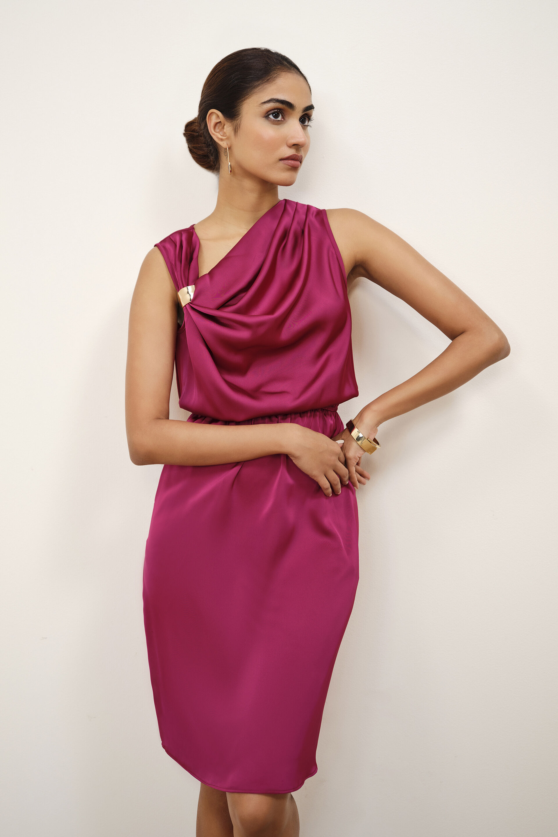 Carlena Wine Dress, Wine, image 4